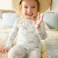 Blue Belle 2pc Ribbed Bamboo Pajamas