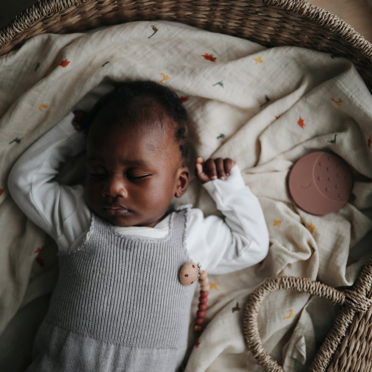 Organic Cotton Muslin Swaddle Blanket- Multiple Color Options