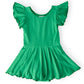 Kelly Green Short Sleeve Twirl Leotard