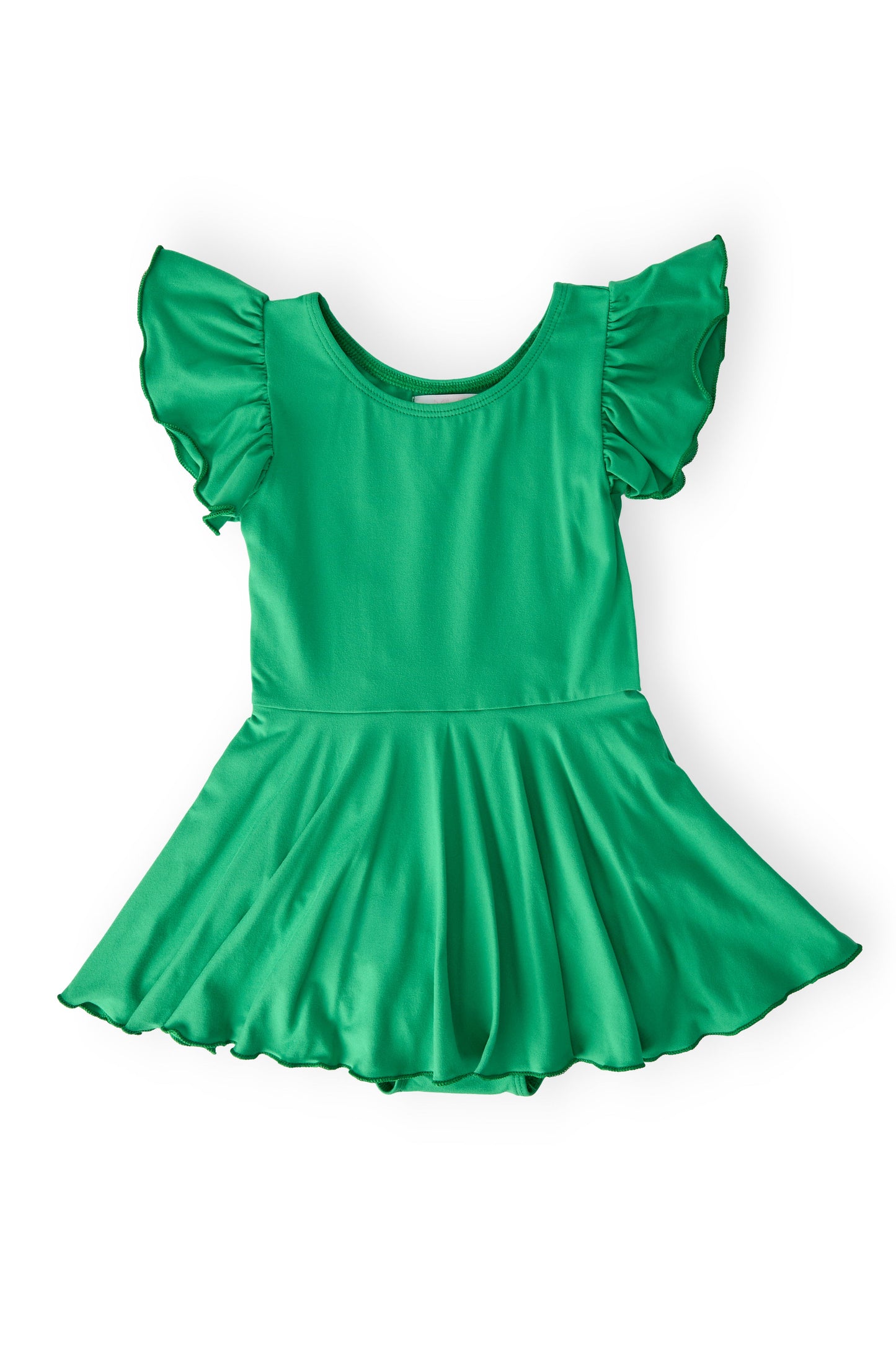 Kelly Green Short Sleeve Twirl Leotard
