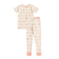 Bows & Bunnies Short Sleeve Pajama - Pink