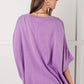 Lilac Whisper Dolman Sleeve Top