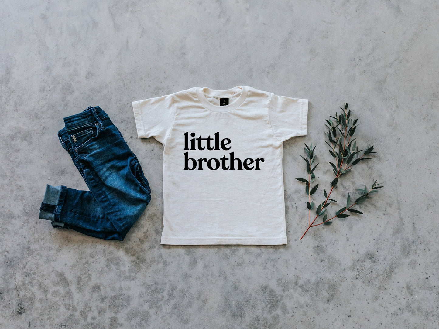 Little Brother Organic Baby & Kids Tee- Natural