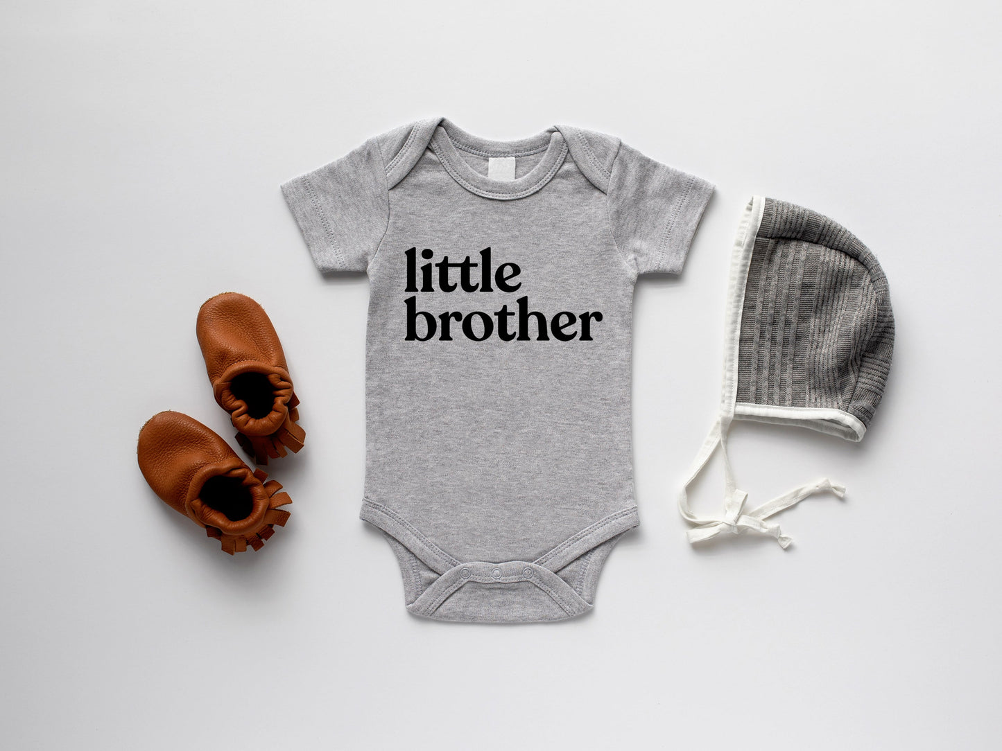 Little Brother Organic Baby Bodysuit- 3 Colors
