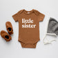 Little Sister Organic Baby Bodysuit- 3 Colors