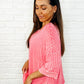 Loosely Speaking Oversized Basic Top in Fuchsia