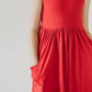 Red Tank Pocket Twirl Dress