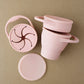 Foldable Silicone Snack Cup | Pale Mauve