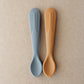 Rainbow Silicone Spoon - Dim Grey | Biscuit