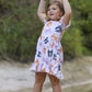 Halloween Bow Print Cute Girls Dress