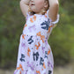 Halloween Bow Print Cute Girls Dress