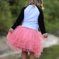 Halloween Printed Children's Top + Pink Gauze Skirt