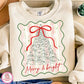 Merry & Bright Tree Graphic Tee and Sweatshirt