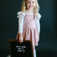 Vintage Pink Faux Suede Pinafore