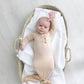 Sand Knotted Baby Gown Set With Hat/Headband Option (Newborn-3 months)