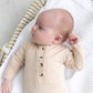 Sand Knotted Baby Gown Set With Hat/Headband Option (Newborn-3 months)