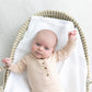 Sand Knotted Baby Gown Set With Hat/Headband Option (Newborn-3 months)