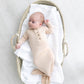 Sand Knotted Baby Gown Set With Hat/Headband Option (Newborn-3 months)