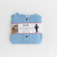 Baby Blue Newborn Knotted Gown & Hat Set