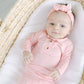 Pink Baby Outfit Set with Hat/Headband Option (Newborn - 12 months)