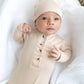 Sand Knotted Baby Gown Set With Hat/Headband Option (Newborn-3 months)