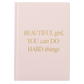 Beautiful Girl Fabric Journal