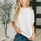 Never Too Lace Raglan Crochet Sleeve Top