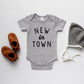 New In Town Organic Baby Bodysuit- 3 Colors