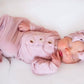 Dusty Rose 3-Piece Newborn Gown Set