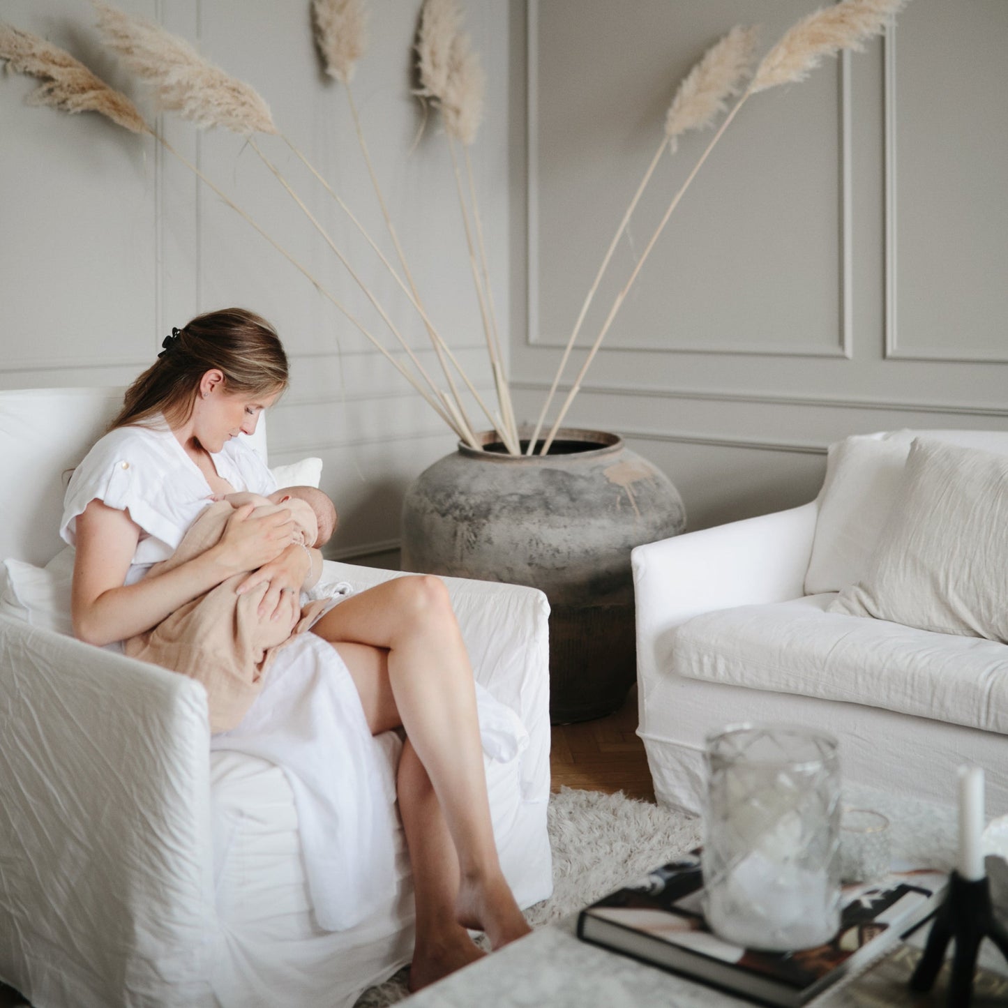 Organic Cotton Muslin Swaddle Blanket- Multiple Color Options