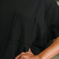 Not That complicated Textured Boxy Tee in Black
