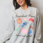 Basketball Mama Icons Light Grey Graphic Sweatshirt