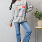 Basketball Mama Icons Light Grey Graphic Sweatshirt