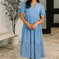 One Less Crisis Tiered Midi Dress