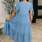 One Less Crisis Tiered Midi Dress