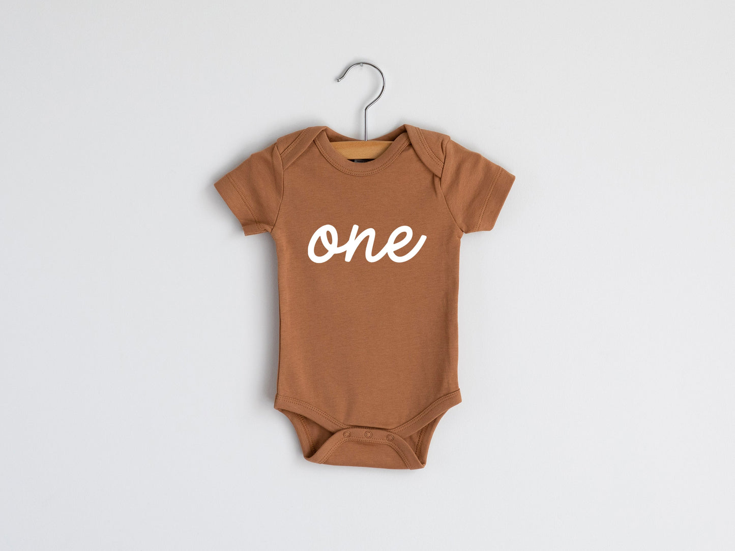 One First Birthday Baby Bodysuit- 4 Colors
