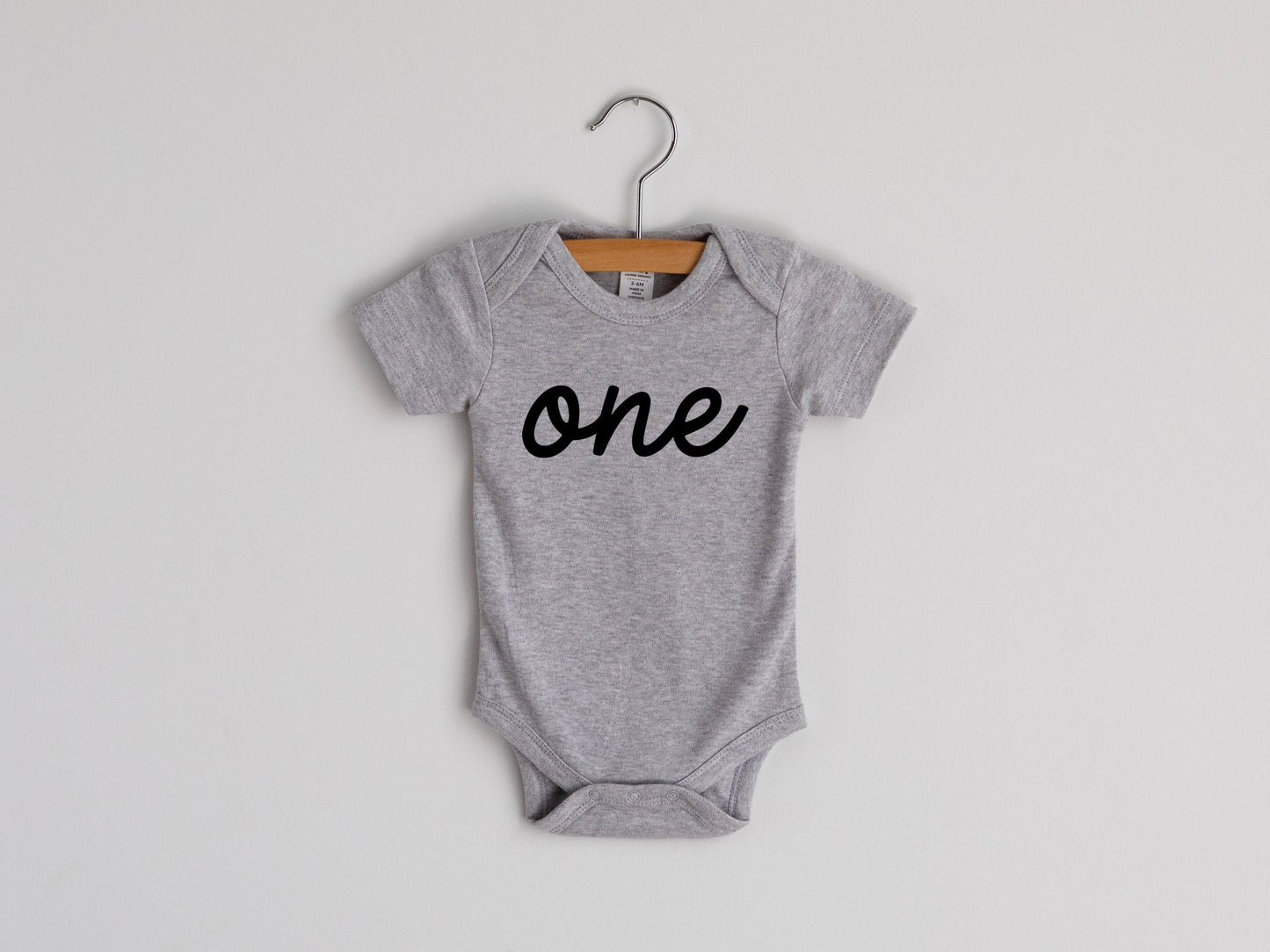 One First Birthday Baby Bodysuit- 4 Colors