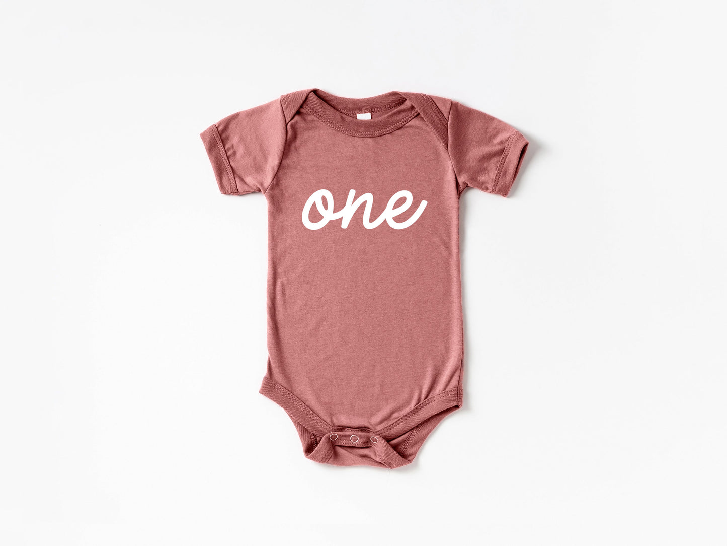 One First Birthday Baby Bodysuit- 4 Colors