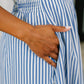 Only Chance Pleated Smock Waist Maxi Dress in Blue