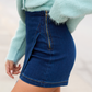 My Favorite Dark Wash Denim Skort
