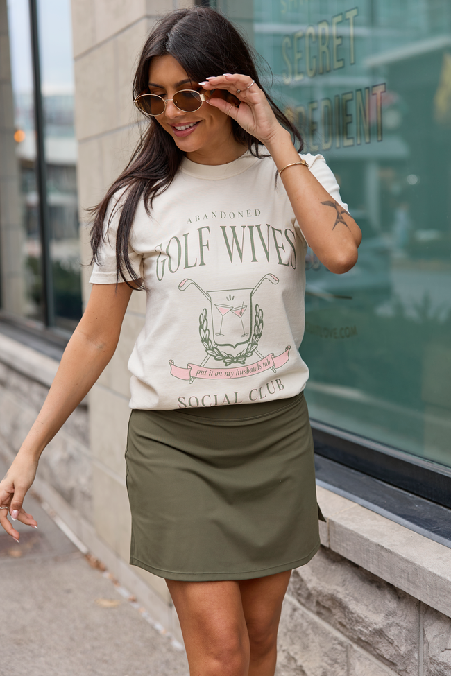 Golf Wives Social Club Ivory Graphic Tee