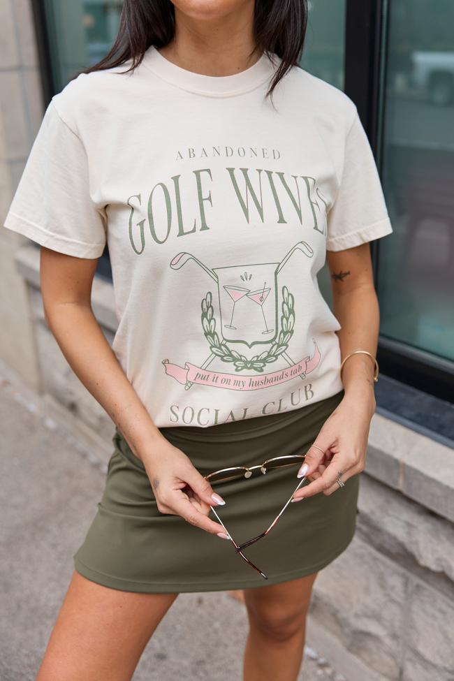 Golf Wives Social Club Ivory Graphic Tee