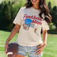 Football Mom Ivory Comfort Colors Graphic Tee