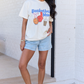 Basketball Mom Ivory Graphic Tee