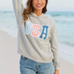 USA Lace Print Light Grey Graphic Hoodie