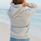 USA Lace Print Light Grey Graphic Hoodie