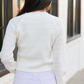 Pheobe Ivory Pointelle Cardigan Top