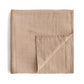 Organic Cotton Muslin Swaddle Blanket- Multiple Color Options