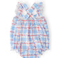 Patriotic Picnic Ruffle Cross Back Romper