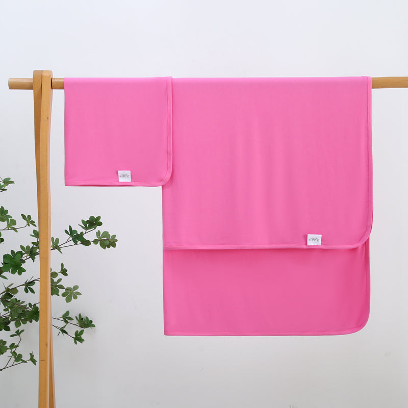 Perfectly Pink Bamboo Swaddle Blanket